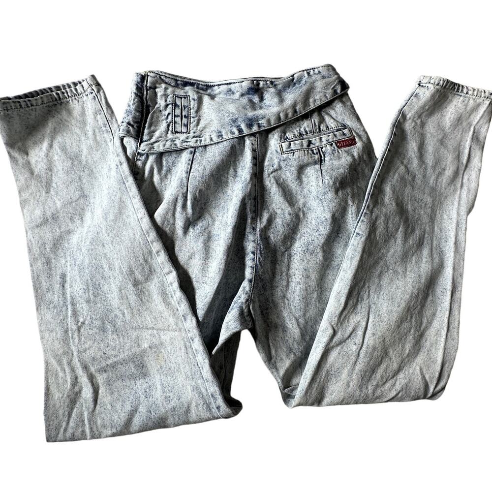 Vintage Gitano womens jeans light acid washed sz 5/6 cotton Retro Rave costume - Picture 2 of 7